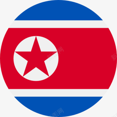 旅游国家朝鲜图标图标