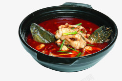 香锅财鱼焖藕素材