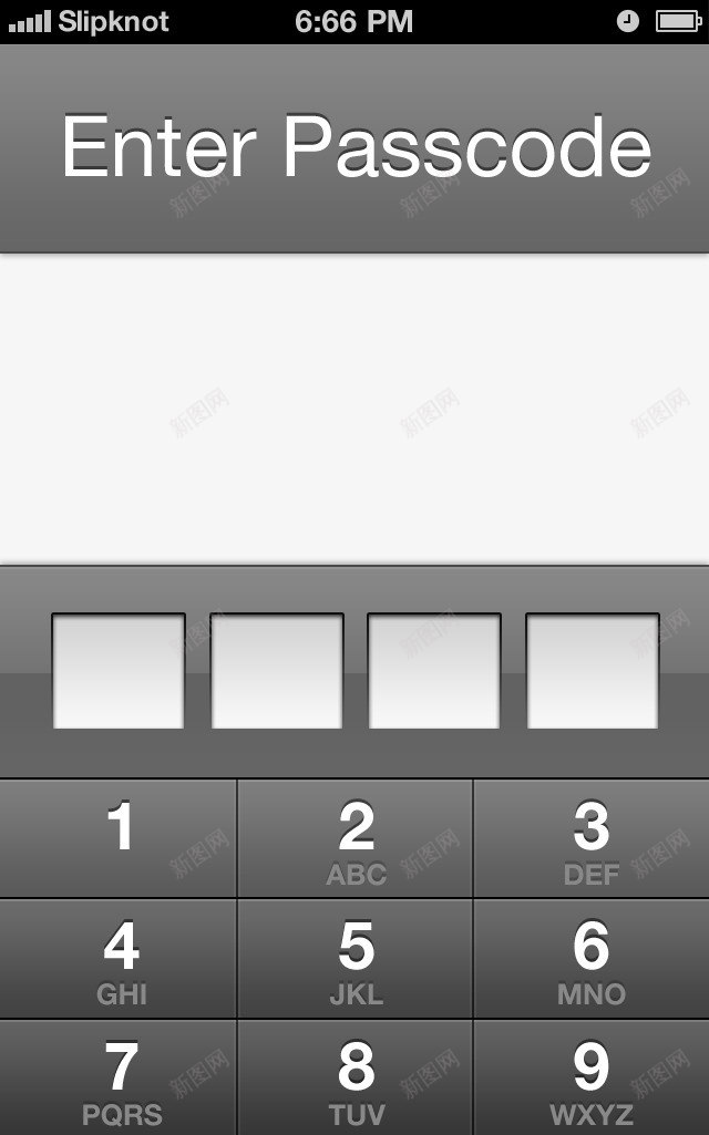 iPhone手机解锁界面png免抠素材_88icon https://88icon.com UI界面 屏幕解锁 手机界面 手机解锁 移动界面设计 苹果手机界面