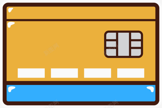 矢量银行银行卡卡片图标图标