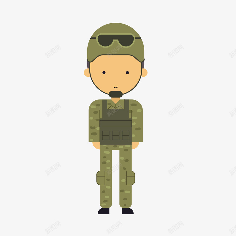 绿色服装士兵矢量图eps免抠素材_88icon https://88icon.com 人物 士兵 小清新 工作形象 服装卡通 简约 绿色 职业 装饰图案 矢量图