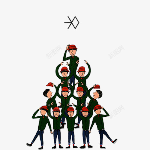 人物版的生命之树psd免抠素材_88icon https://88icon.com 人物 健康向上 叠成小树 戴帽子 生命之树 积极生活 黑色男子