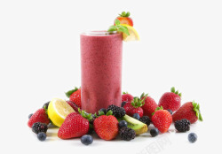 蓝莓果汁创意果汁水果高清图片