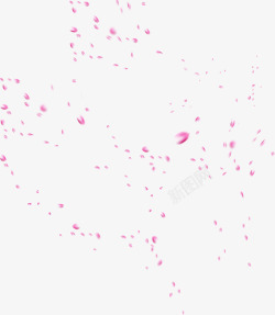 唯美粉色花瓣海报背景七夕情人节素材