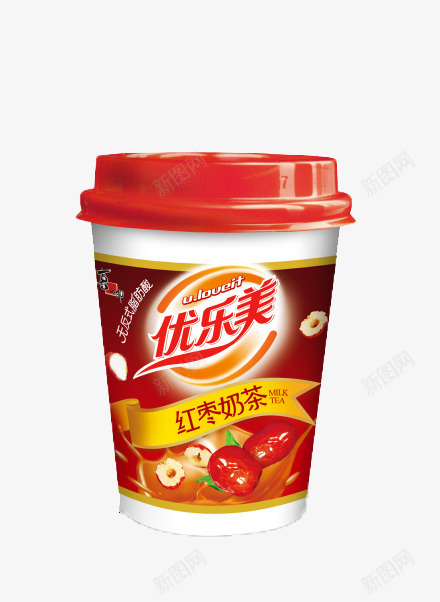 红枣优乐美奶茶png免抠素材_88icon https://88icon.com 产品实物 优乐美奶茶 奶茶 无反式脂肪酸 红枣味 饮料