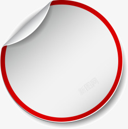 贴纸标志红色圆圈贴纸高清图片
