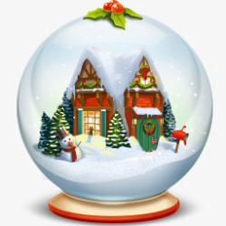 朦胧水晶球图标圣诞节水晶球图标高清图片