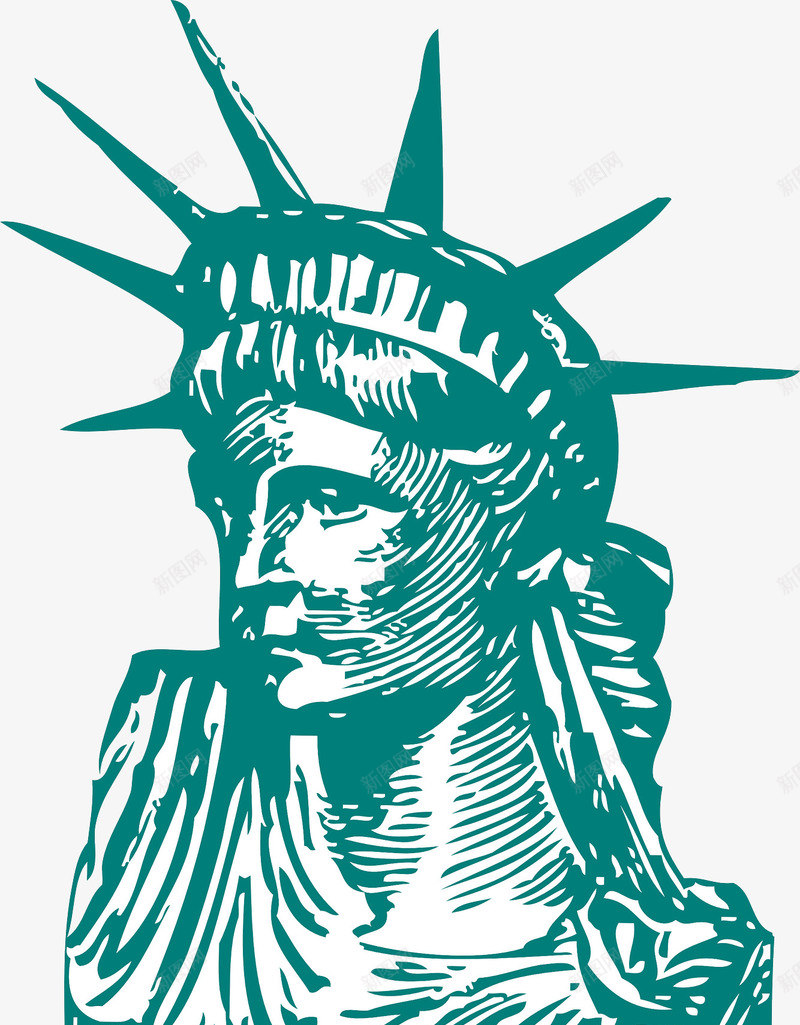 纽约自由女神png免抠素材_88icon https://88icon.com 旅游 曼哈顿 纽约 纽约市 自由 自由女神像 雕像