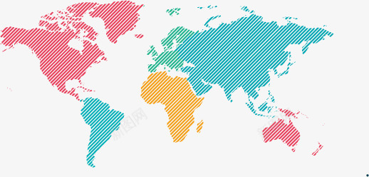 扁平化地图png免抠素材_88icon https://88icon.com 世界地图 世界地图轮廓 五彩 创意 多彩