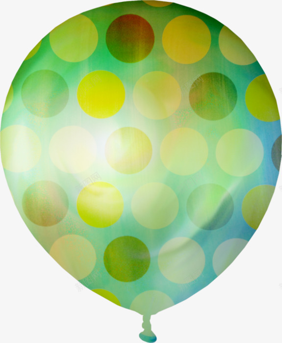 一个气球png免抠素材_88icon https://88icon.com 圈圈 好看 手绘 绿色