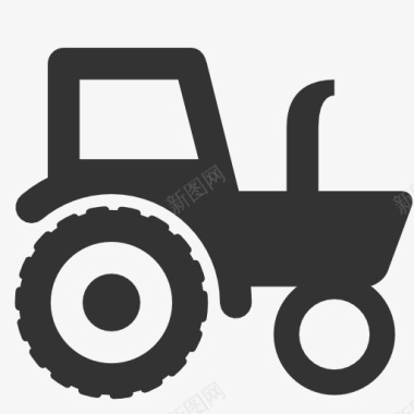 农用拖拉机tractoricon图标图标