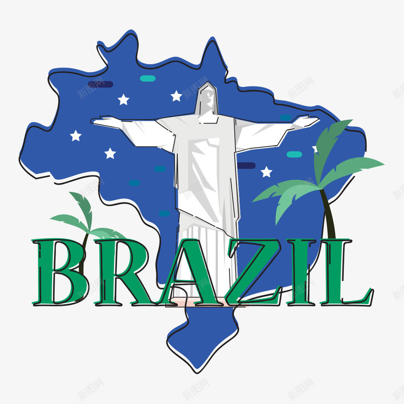 旅游建筑png免抠素材_88icon https://88icon.com BRAZIL 创意建筑 地产 城市 城镇 基督山 巴西 建筑 房子 旅游 耶稣 都市 高楼