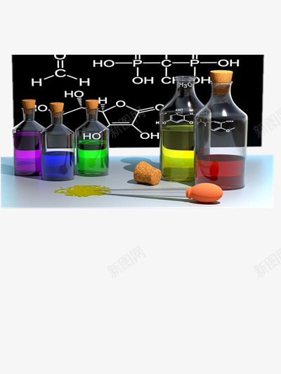 化学科技png免抠素材_88icon https://88icon.com 化学 化学公式 化学物 彩色 科技