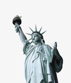 地产广告美国自由女神雕像高清图片