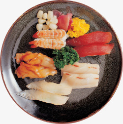 三文鱼寿司日本料理高清图片