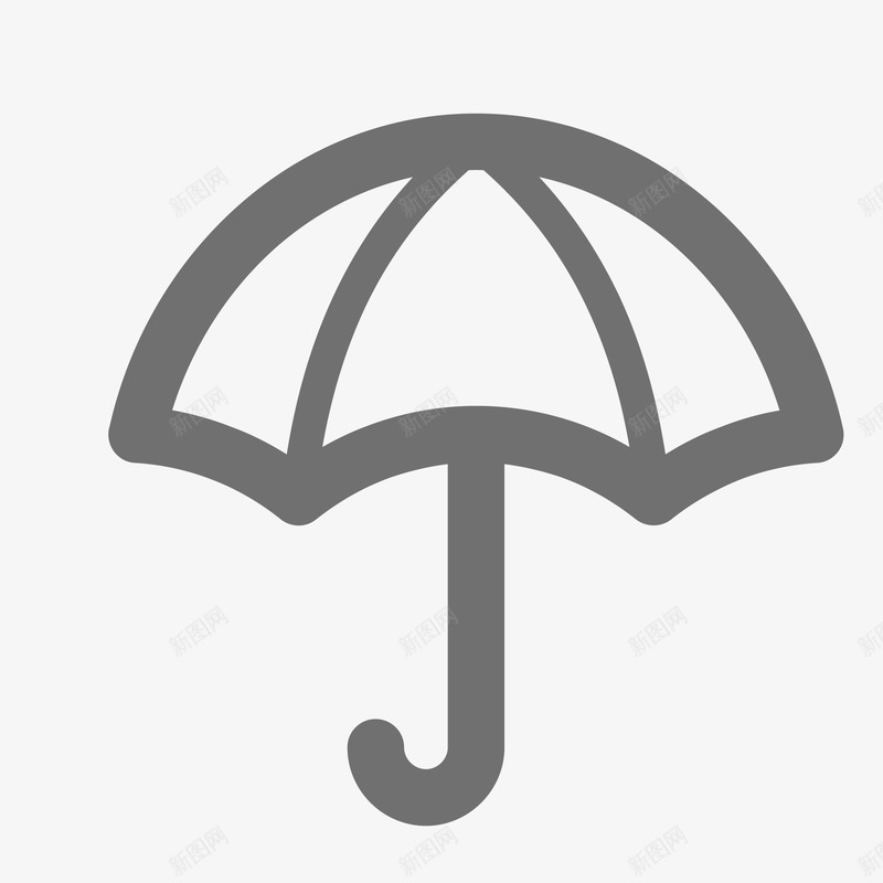 撑开的雨伞png免抠素材_88icon https://88icon.com 下雨 弯勾 遮挡 陪护 雨伞