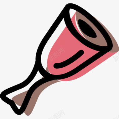 猪蹄火腿图标图标