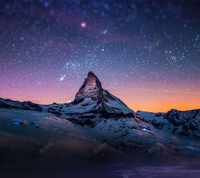 创意合成星空效果高山夕阳浪漫的png免抠素材_88icon https://88icon.com 创意 合成 夕阳 效果 星空 浪漫 高山