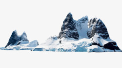 山体模型冬天雪山高清图片