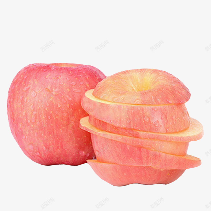 新鲜苹果png免抠素材_88icon https://88icon.com 水果 水珠 甜品 红富士 美食 苹果切片