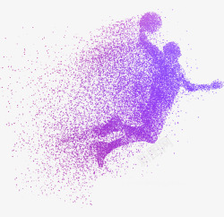 血打篮球紫色人体运动好看热血透高清图片