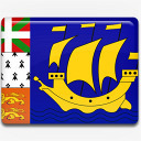 圣彼埃尔和密克隆岛国国旗国家标图标图标