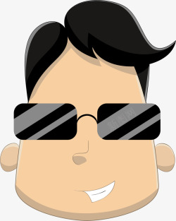 戴墨镜的男人素材