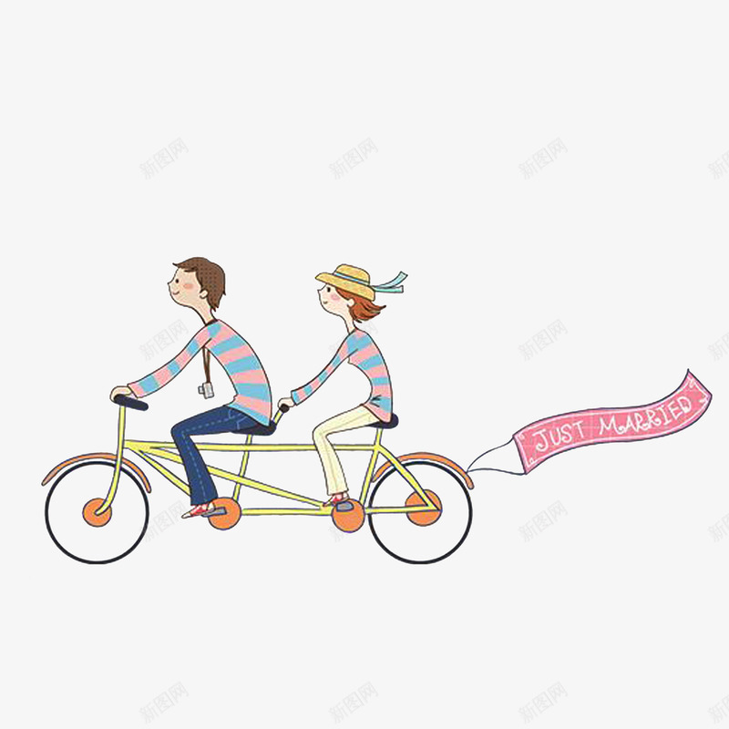 穿着情侣装骑单车的情侣png免抠素材_88icon https://88icon.com 卡通插画 情侣骑单车 穿着情侣装的情侣 自行车