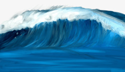 海浪图形蓝色的海浪高清图片