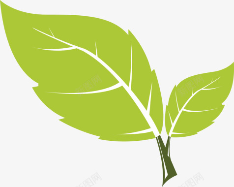 气体排放绿色叶子图标图标