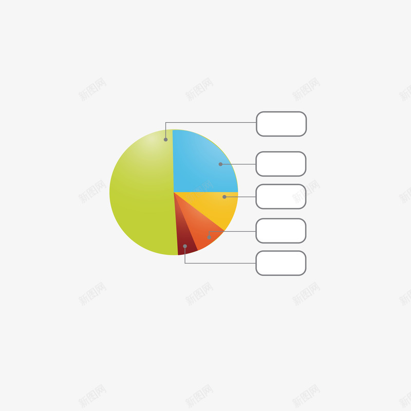 饼图矢量图ai免抠素材_88icon https://88icon.com PPT元素 办公 商业 大数据 折线图 数据分析 饼图 矢量图