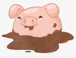 泥泞的小猪素材