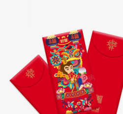 猴年红包春节红包高清图片