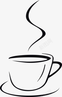 洒落的咖啡热咖啡图标图标