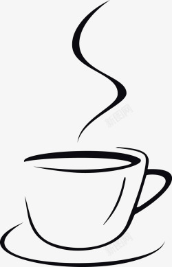 可爱咖啡杯热咖啡图标高清图片
