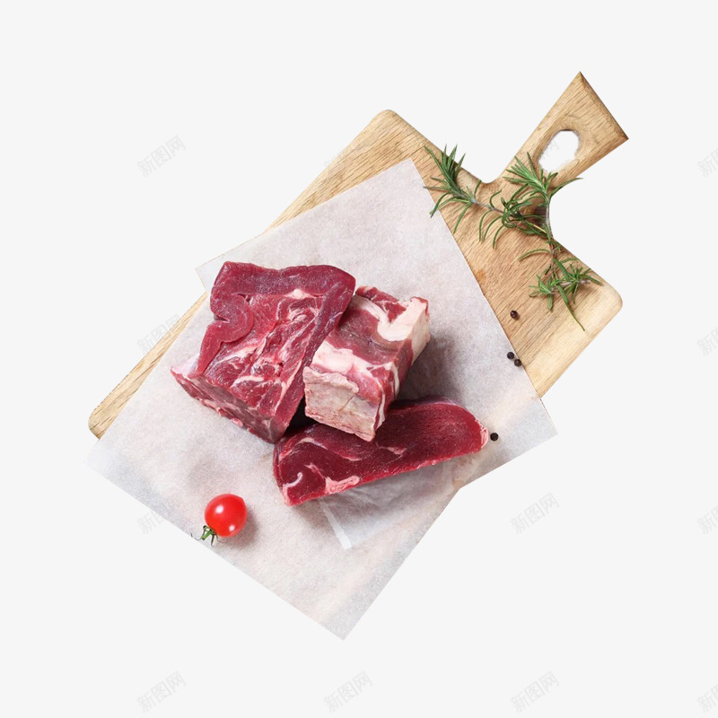 牛腩肉png免抠素材_88icon https://88icon.com 产品实物 牛肉 生肉 番茄 鲜肉