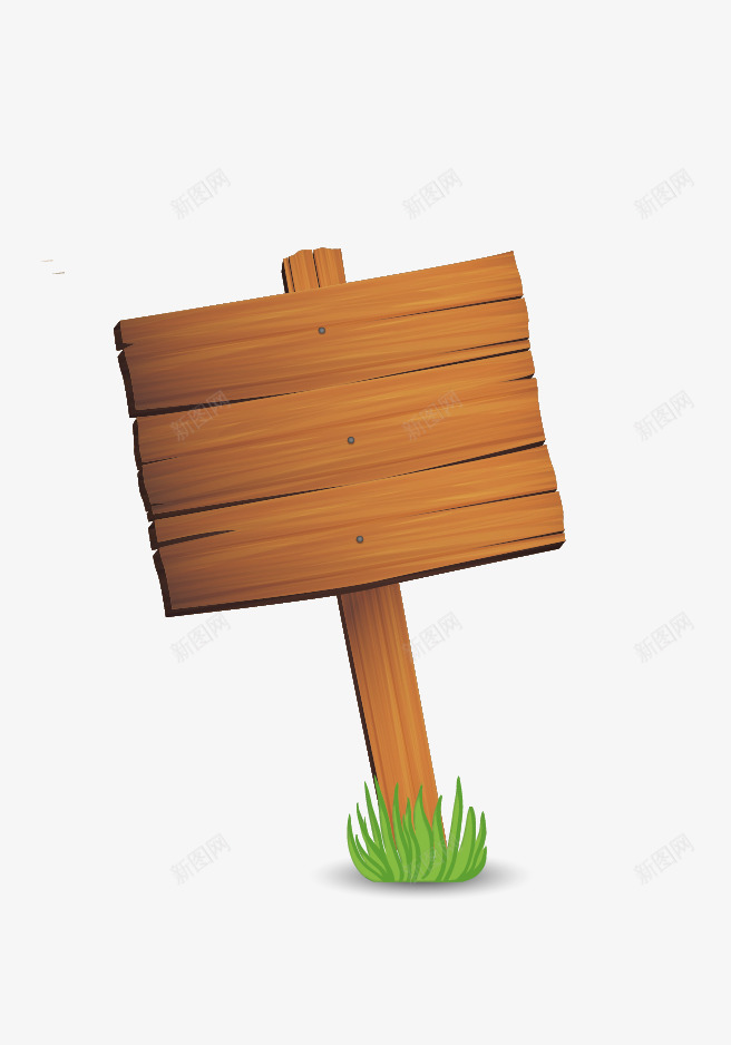 木质指示牌矢量图ai免抠素材_88icon https://88icon.com 指示牌 木头 木板 路标 矢量图