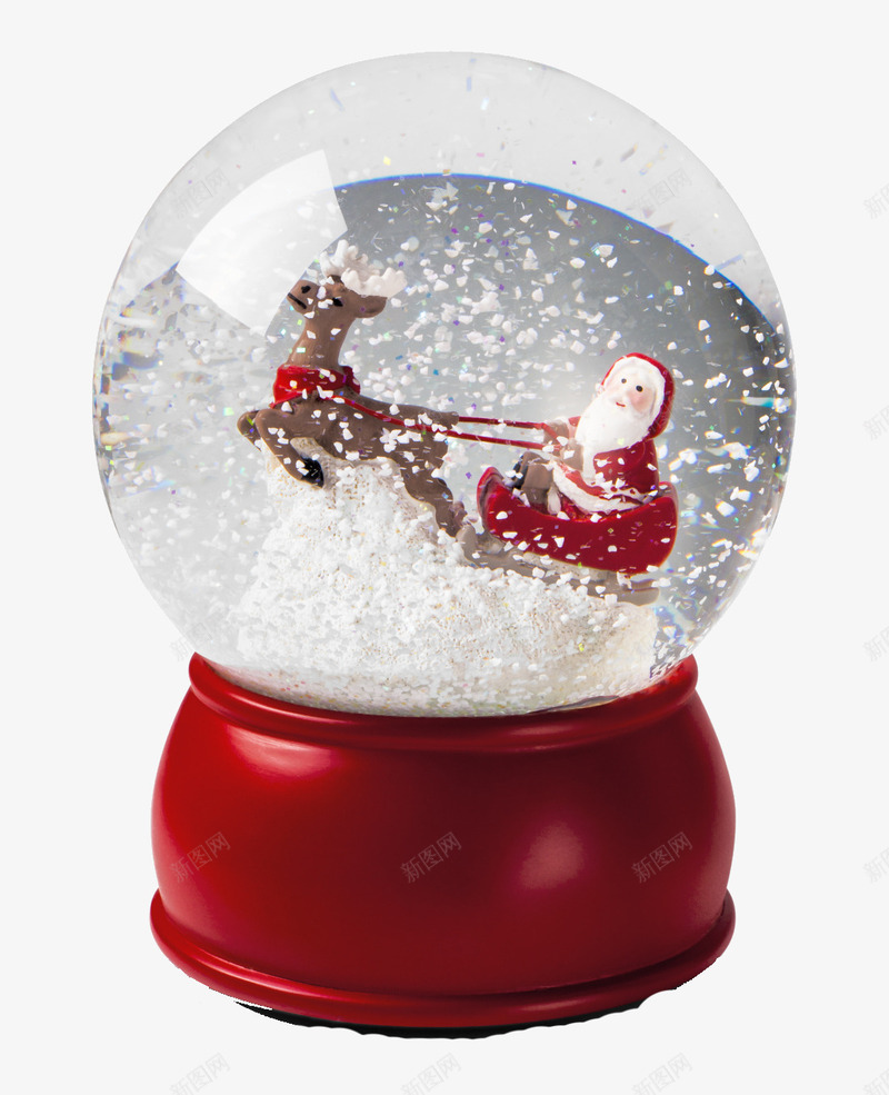 红色圣诞水晶球png免抠素材_88icon https://88icon.com 圣诞节 水晶球 礼物 红色 装饰