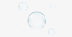 透明气泡水珠图案素材