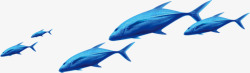 夏日海报海洋卡通小鲨鱼素材