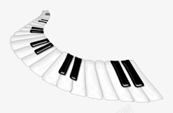 黑白钢琴键素材
