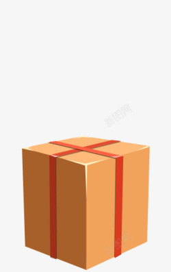 橙色礼物盒素材