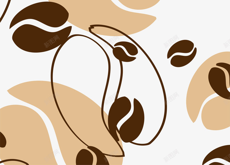棕色咖啡豆背景png免抠素材_88icon https://88icon.com 免抠PNG 咖啡 咖啡豆 咖啡豆底纹 欧式 简笔咖啡豆 简约 花纹