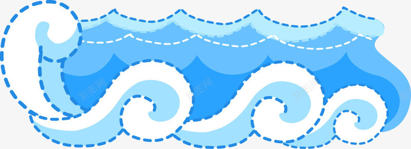 卡通手绘浪花海浪png免抠素材_88icon https://88icon.com 卡通 手绘 浪花 海浪