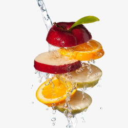 酵素水果切掉的水果高清图片