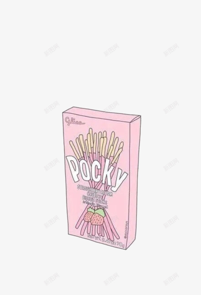 手绘卡通可爱零食POCKYpng免抠素材_88icon https://88icon.com 卡通 可爱 手绘 清新