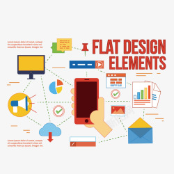 手机电脑网络元素素材