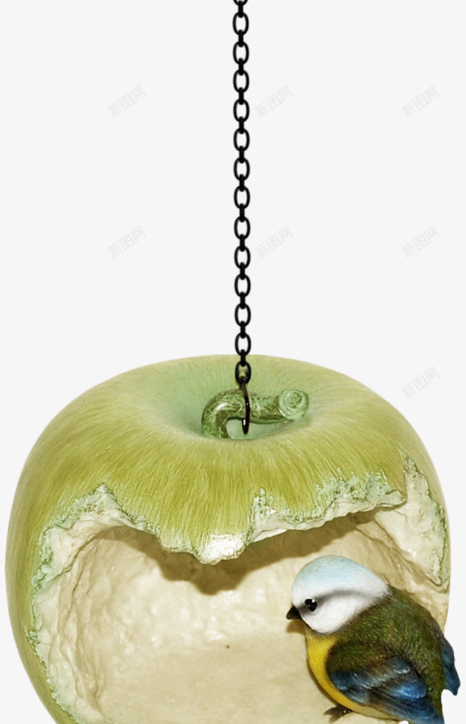 链子苹果装饰品png免抠素材_88icon https://88icon.com 小鸟 氛围装饰品 苹果 装饰品 铁链