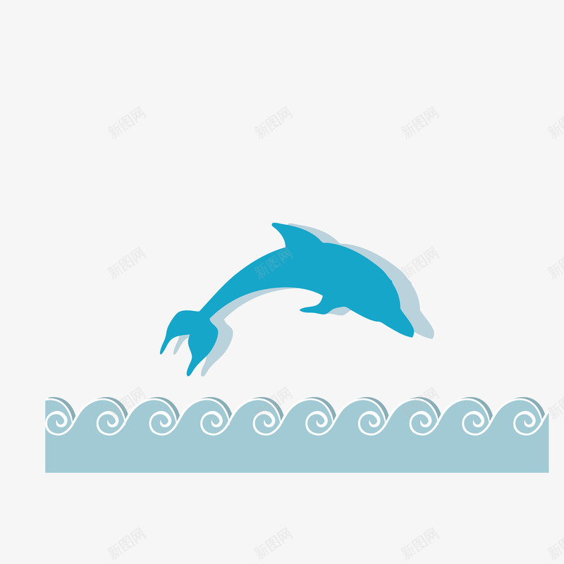 跳跃的海豚和海水卡通图png免抠素材_88icon https://88icon.com 卡通 可爱的 手绘图 水浪 海水 海豚 跳跃的