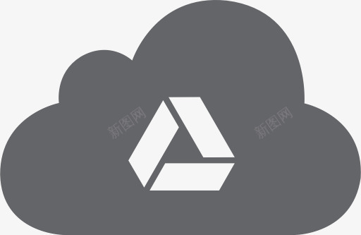 云驱动谷歌分享共享云端网络图标图标